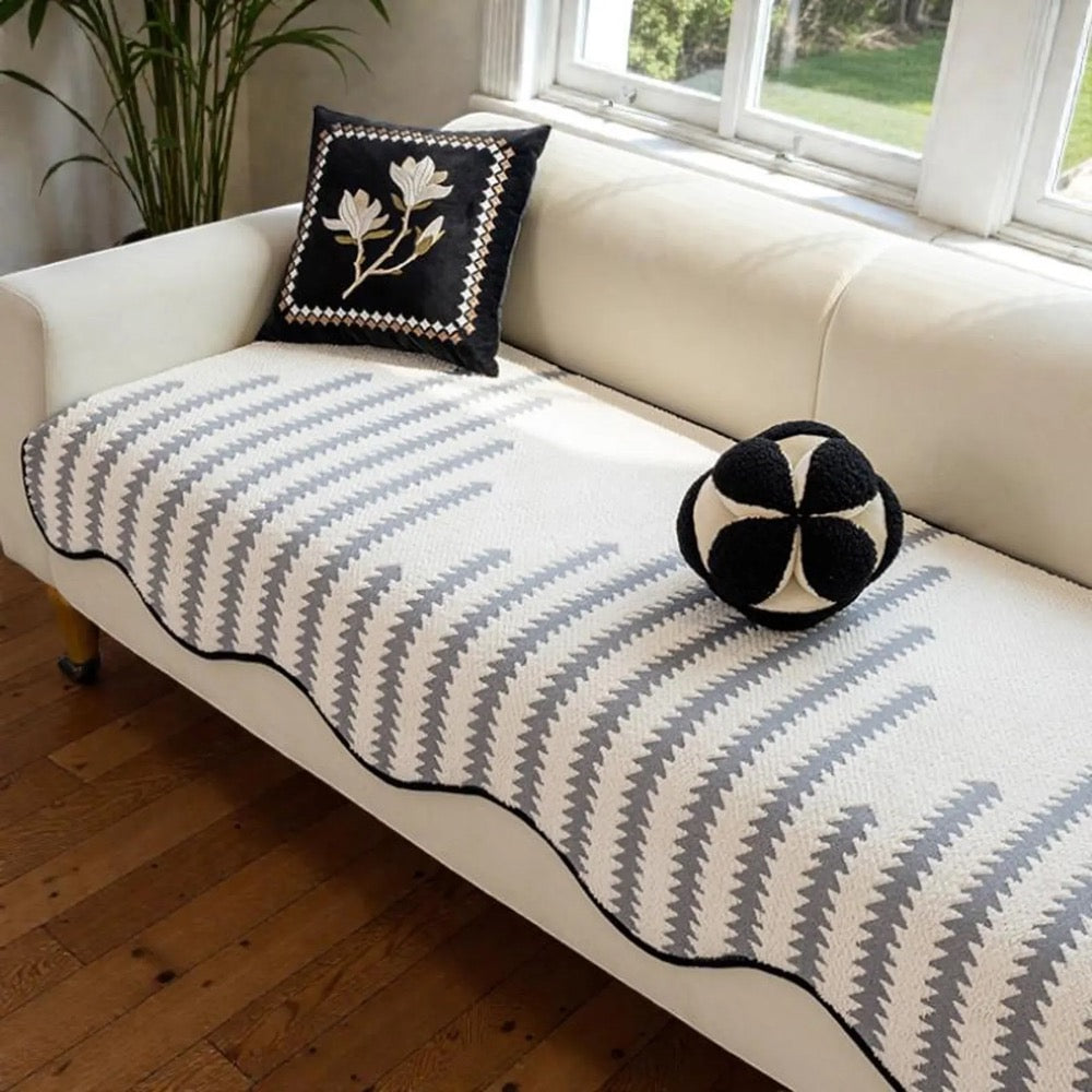 Chenille Sofa Cover / Soft Couch Cover / Anti-Scratch Seat Cushion Cover / Non-Slip Sofa Protector / Gift Idea