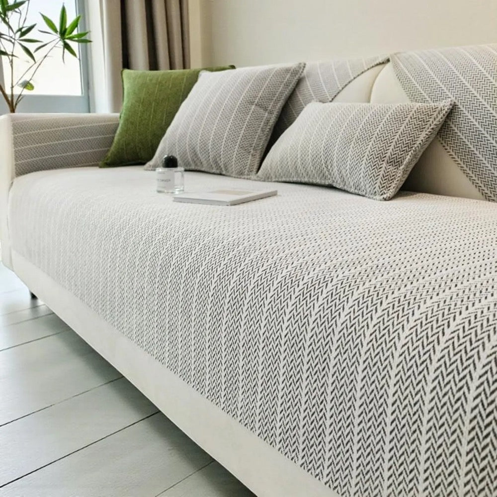 Washable Couch Cover / All-Season Sofa Cover / Chenille Couch Cover / Non-Slip Sofa Cushion Protection / Living Room Decor