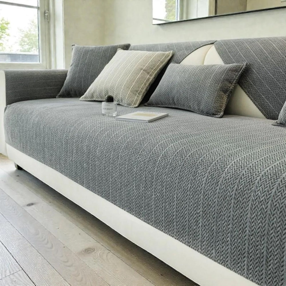 Washable Couch Cover / All-Season Sofa Cover / Chenille Couch Cover / Non-Slip Sofa Cushion Protection / Living Room Decor