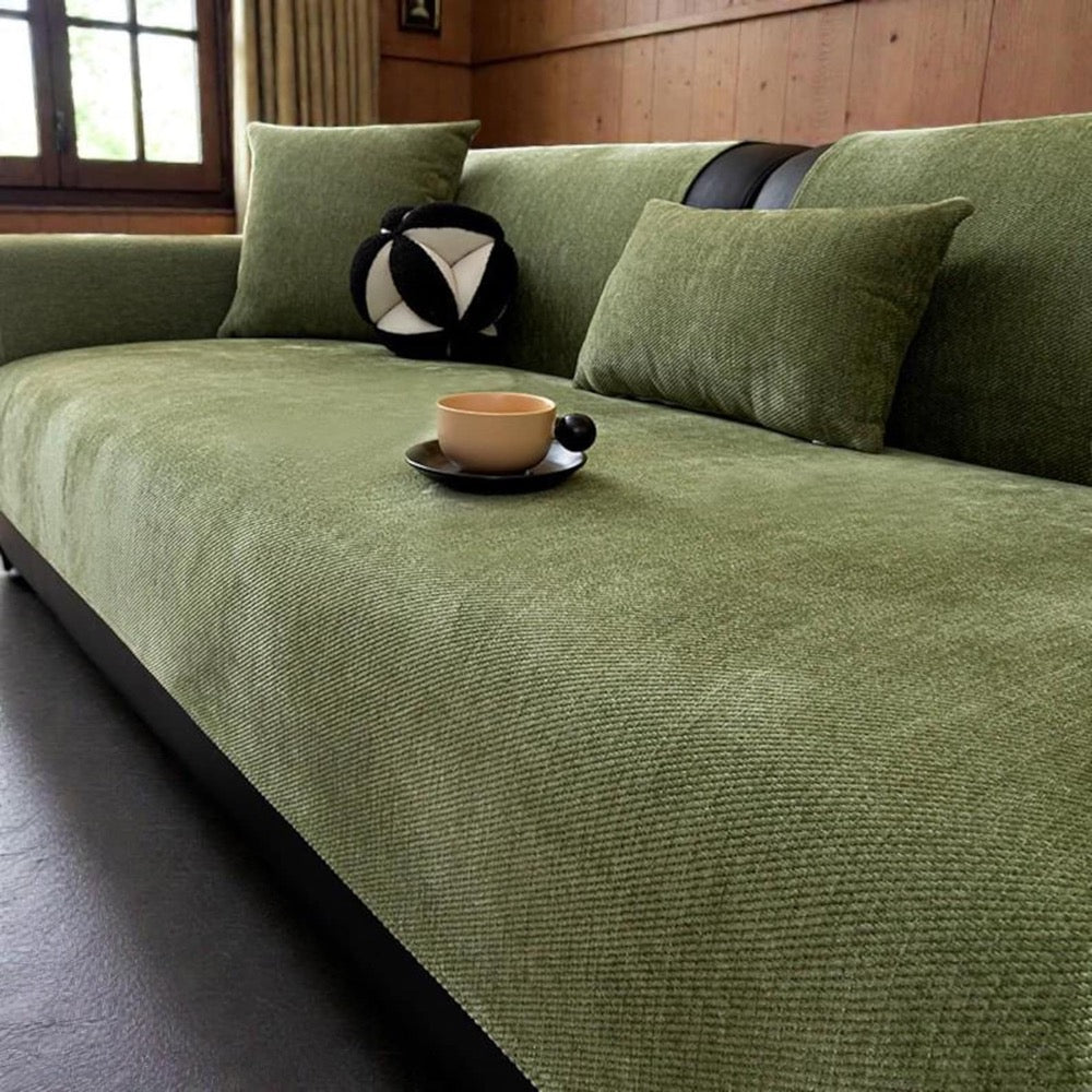 Non-Slip Couch Cover / Soft Chenille Sofa Cover / Modern Minimalist Sofa Cushion Cover / All-Season Sofa Protection / Living Room Decor