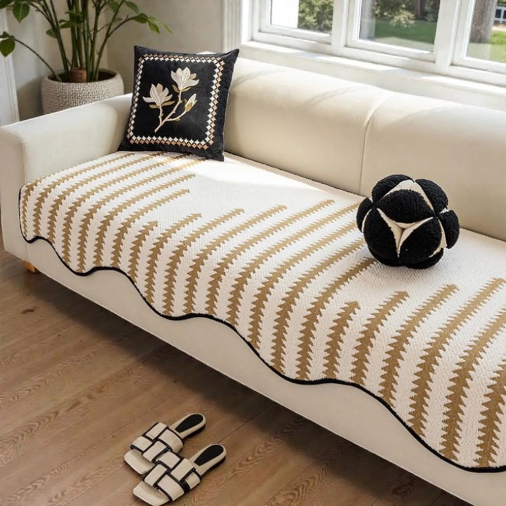 Chenille Sofa Cover / Soft Couch Cover / Anti-Scratch Seat Cushion Cover / Non-Slip Sofa Protector / Gift Idea