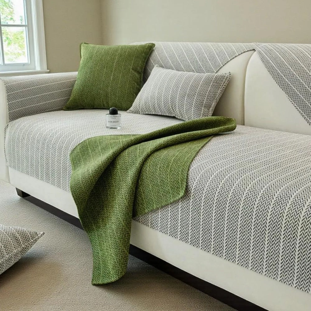Washable Couch Cover / All-Season Sofa Cover / Chenille Couch Cover / Non-Slip Sofa Cushion Protection / Living Room Decor