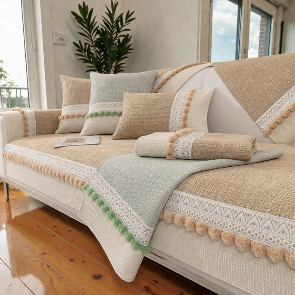 Non-Slip Sofa Cover / Washable Couch Cover / All-Season Couch Cover / Sofa Protection / Living Room Decor